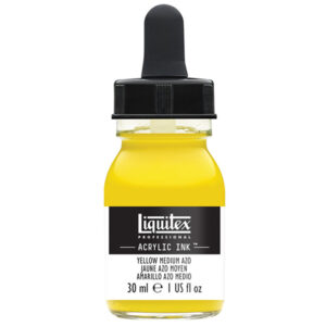 412 - Giallo Medio 30 ML Acrylic Ink! Liquitex