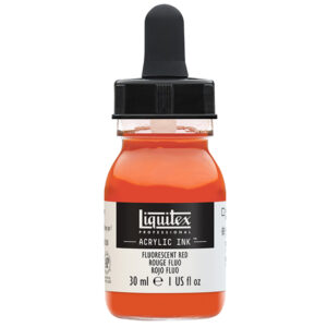 983 - Rosso Fluorescente  30 ML Acrylic Ink! Liquitex