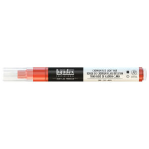 510 - Rosso cadmio chiaro imit. 2 mm Acrilici Paint Marker Liquitex