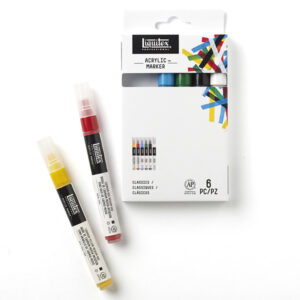Set 6 Marker Punta Fine "Colori Classici" Liquitex