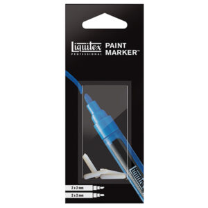 004 - Blister 4 Punte Fine da 2 mm (2XPunte a Scalpello, 2 Punte Tonde) Acrilici Paint Marker Liquitex