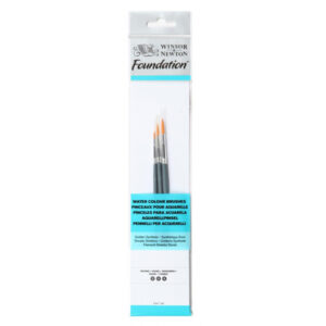 Set 3 pennelli per aquerello Tondi - Winsor e Newton Foundation