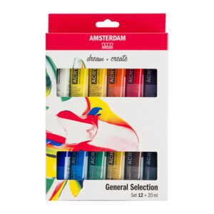 Set 12 Tubi da 20 ML Acrilici Amsterdam Acrylic Talens