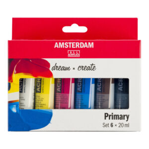 Set Primari 6 Tubi Acrilici da 20 ML Amsterdam Acrylic Talens