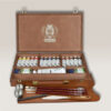 Cassetta Legno 10 Tubi da 35 ML + Tubo da 150 ML Bianco + Accessori e Medium Olio Extra Fine Mussini Schmincke