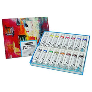 Set Akademie Acryl Cassetta Cartone 16 Tubi da 35 ML Schmincke