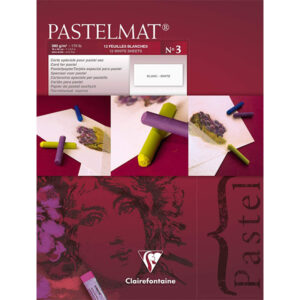 Blocco Pastelmat n° 3 - 18 x 24 cm, Fogli 12, 360 gr bianco Clairefontaine