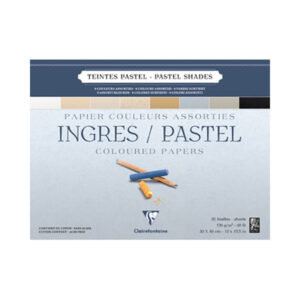 Blocco Ingres Pastel - 30 x 40cm Fogli 25, 130 gr - colori assortiti Clairefontaine