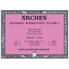 Blocco Aquarell Collato su 4 lati 20 fogli - 26 x 36 cm - Grana Satinata - 300 g/m² Arches
