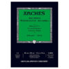 Blocco Aquarell Collato su 1 lato 12 fogli - 26 x 36 cm - Grana Fine - 300 g/m² Arches