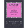 Blocco Aquarell Collato su 1 lato 12 fogli - 14,8 x 21 cm - Grana Satinata - 300 g/m² Arches