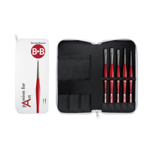 Set Passion for Art - 5 Pennelli sintetico Silver Borciani e Bonazzi