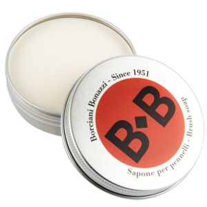 Sapone Vegetale 100 gr per Pennelli in Box Alluminio Borciani e Bonazzi