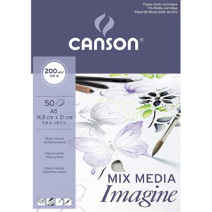 Blocco Imagine 14,8 x 21 cm, 200 gr, 50 Fogli Canson