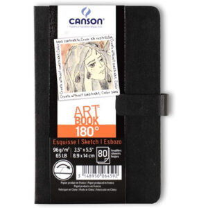 Album Art Book 180° - 8,9 x 14 cm, 96 gr, 80 Fogli Canson