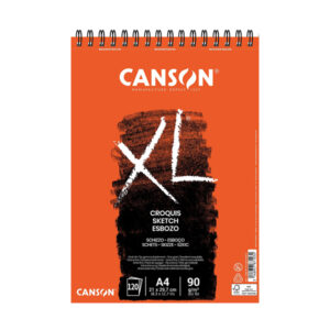 Blocco Croquis Spiralato XL 21 x 29,7 cm, 90 gr, 120 Fogli Canson