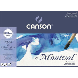Blocco Montval 29,7 x 42 cm, Grana Fine, 12 Fogli Canson