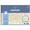 Blocco Aquarelle 12,5 x 18 cm, Grana Torchon (spiralato) 12 Fogli 300 gr Cotone 60% Canson