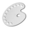 Tavolozza Plastica Ovale 27 X 36 cm Dom