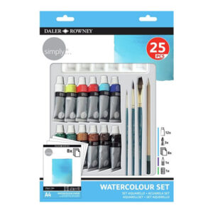 Starter Kit Watercolours Set, 25 pz. Acquerello Daler Rowney