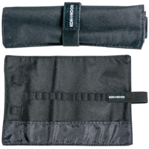 Astuccio Arrotolabile da 12 + 2 Scomparti per Accessori Nero Koh-i-Noor