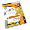 Acrylic Starter Set 12 Tubetti da 12 ML Acrilici + 3 Pennelli + 1 Tela Daler Rowney