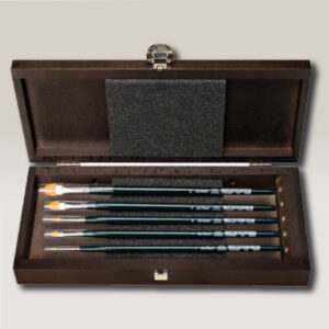 Set 5 Pennelli Confezione Legno Nova Brushes Da Vinci