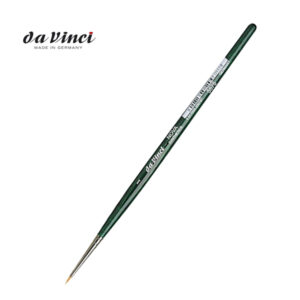 Pennello Serie 5575 per ritocco, extra corto, fibra sintetica dorata N. 2 Da Vinci