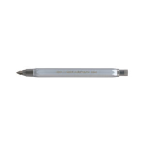 Versatil Portamine Argento in Metallo Anodizzato a Pinza con Affilamine Koh-i-Noor