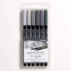 063 - Set Grey Tones 6 pz. AquaBrushDuo Lyra
