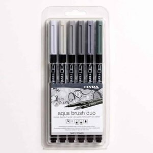 063 - Set Grey Tones 6 pz. AquaBrushDuo Lyra