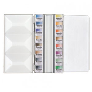 Confezione Acquerelli Maimeri Blu 16 Godet Assortiti + Tester Maimeri