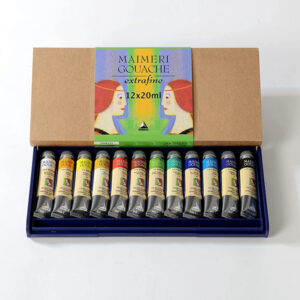 335 - Confezione in Plastica di 12 tubi 20 ML Gouache Extra-Fine Maimeri