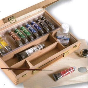 068 - Cassetta in legno Maimeri Colori a Tempera Fine