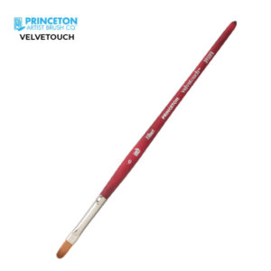 Pennello Serie P3950 Velvetouch Sintetico Lingua di Gatto, Manico corto N. 4 - Princeton