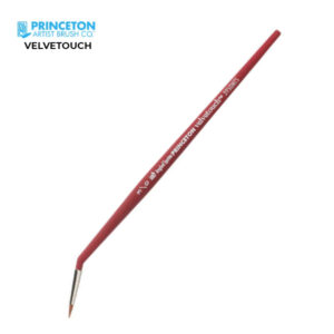 Pennello Serie P3950 Velvetouch Sintetico Liner Corto con Ghiera Angolare, Manico corto N. 3/0 - Princeton