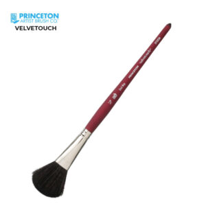 Pennello Serie P3950 Velvetouch Sintetico Bombasino Ovale, Manico corto N. 3/4'' - Princeton