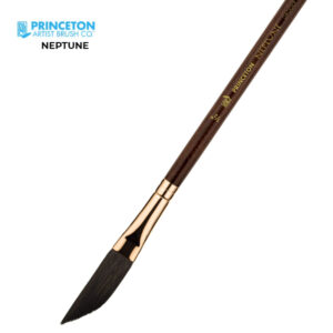 Pennello Neptune Serie 4750 Sintetico Taglio a Spada Lungo, Manico corto N. 1/4'' - Princeton