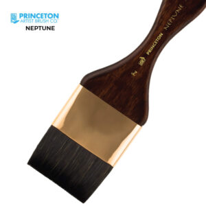 Pennellessa Neptune Serie 4750 Sintetico, Manico corto N. 1'' - Princeton
