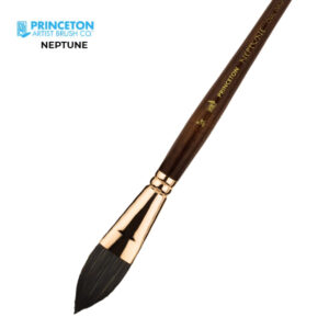Pennello Neptune Serie 4750 Sintetico Ovale, Manico corto N. 3/4'' - Princeton