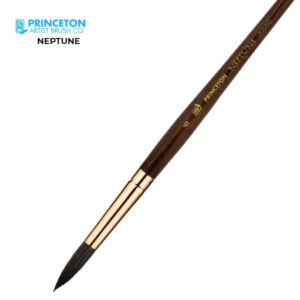 Pennello Neptune Serie 4750 Sintetico Tondo, Manico corto N. 6 - Princeton