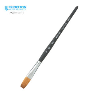 Pennello Aqua Elite Serie P4850 Sintetico Piatto Extra Lungo, Manico corto N. 1/2'' - Princeton