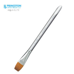 Pennello Aqua Elite Serie P4850 Sintetico Piatto Lavis, Manico corto N. 3/4'' - Princeton