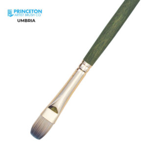 Pennello Serie P6200 Umbria Sintetico Piatto Corto, Manico lungo N. 2 - Princeton