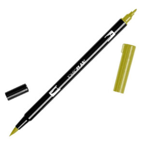 076 - green ochre - Pennarelli Dual Brush Tombow ABT