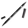 015 - black - Pennarelli Dual Brush Tombow ABT
