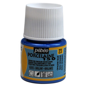 023 - Blu opalina - 45 ML Porcelaine 150 Brillante Pebeo