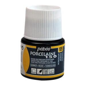 109 - Petrolio Moiré - 45 ML Porcelaine 150 Brillante Pebeo