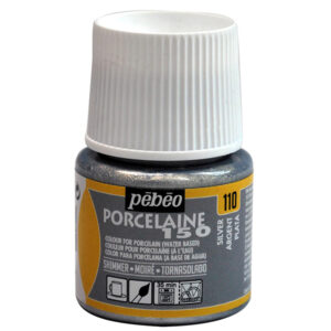 110 - Argento Moiré - 45 ML Porcelaine 150 Brillante Pebeo