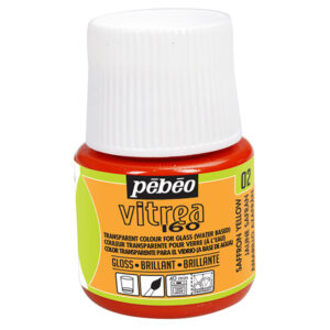 002 - Brillante, Giallo zafferano 45 ML Vitrea160 Pebeo